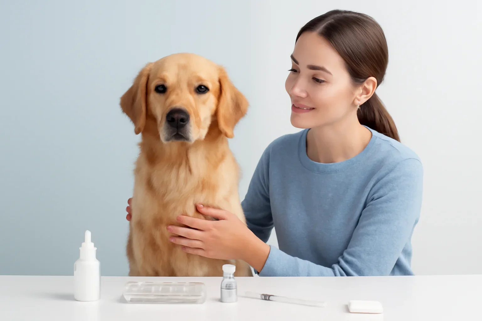 How to Prepare for Intradermal Allergy Testing in Dogs page visual showing dog allergy testing materials and a calm dog owner