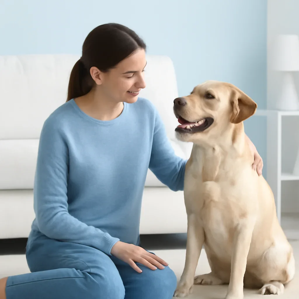 Dog owner preparing to take the next step after reading the Case Studies page