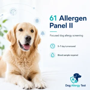 Dog Allergy Test 61 Allergen Panel II – Canine IgE Allergy Screening
