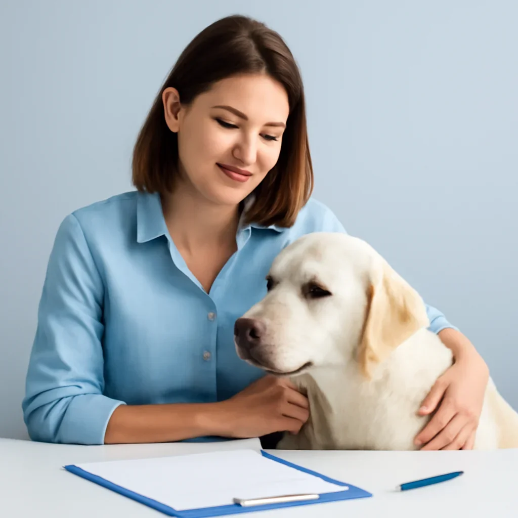 Dog owner preparing to take the next step after reading the Intradermal Allergy Testing for Dogs page