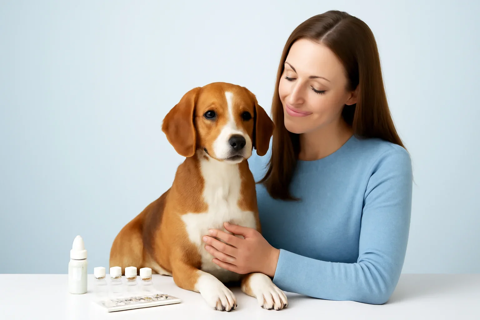 Can Vets Test Dogs for Allergies? page visual showing dog allergy testing materials and a calm dog owner
