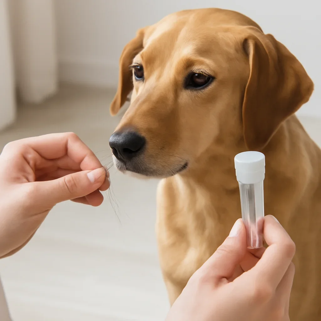 Supporting editorial image for How to Collect a Dog Hair or Saliva Sample content